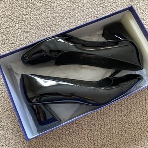 Stuart Weitzman Marymid Black Patent Pump